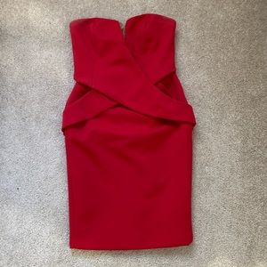 Women’s red dress